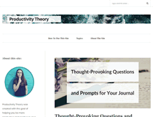 Tablet Screenshot of productivitytheory.com